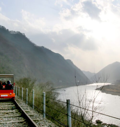 South Korea: 29 March, 2024: Gangchon Rail Park