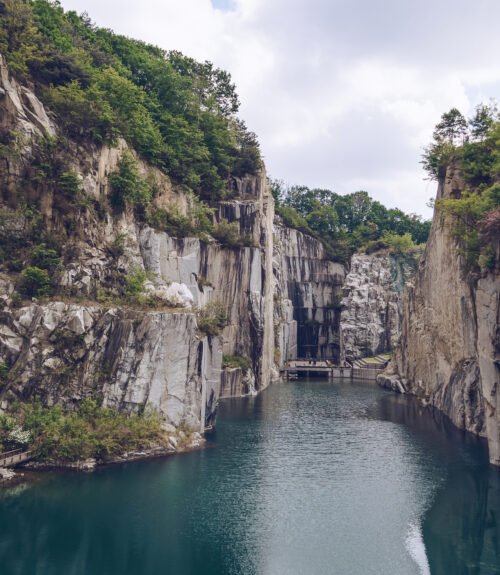 Beauty of mined-out granite quarry made to recreational place - Pocheon Art Valley